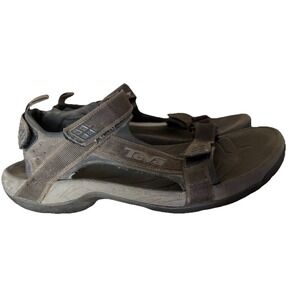 Teva Tanza Sandals Mens 10 Brown Adjustable Straps Water Sport Shoes Trails Hike